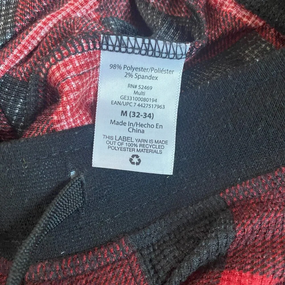 Plaid Pajama Pants Joggers size Medium